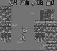 une photo d'Ã©cran de The Pagemaster sur Nintendo Game Boy